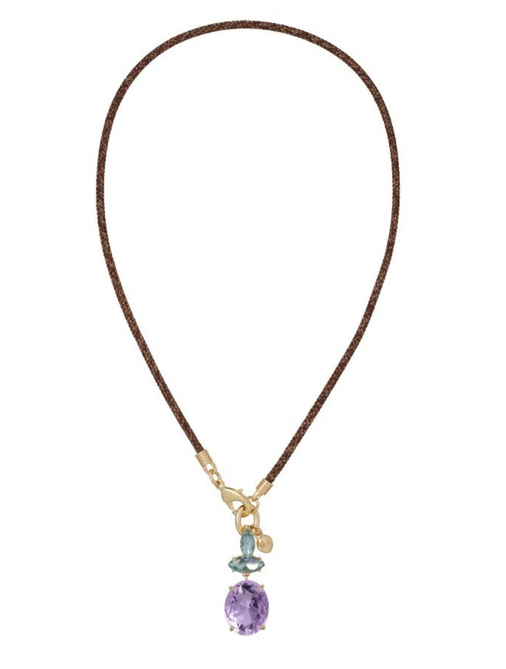 Roxanne Assoulin Crystal Granita Le Petite Cord Necklace